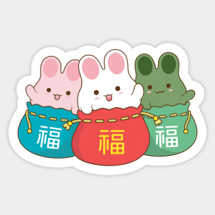 Bunnies Lucky Bag Yellow Sticker